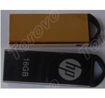 惠普三角鉤設(shè)計銀色/金色兩色U盤