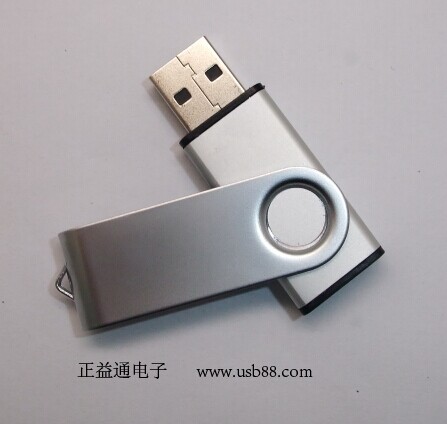 全金屬鋁質旋轉U盤，清新簡約，彰顯出用戶睿智卓越的品味。